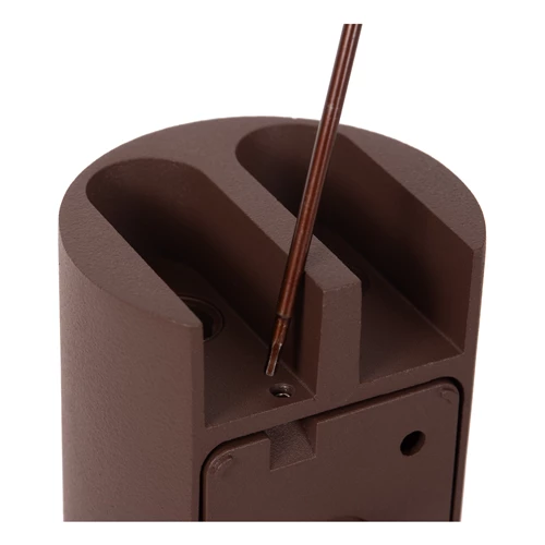Lucide YORK - Wall spotlight / Wall light Indoor/Outdoor - LED - 4x1,2W 2700K - IP54 - Rust Brown | Essential - detail 2